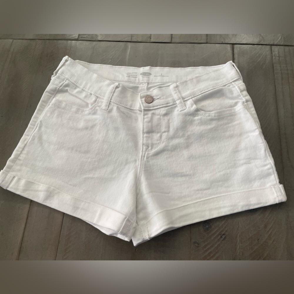 Old Navy Women's White Denim Shorts